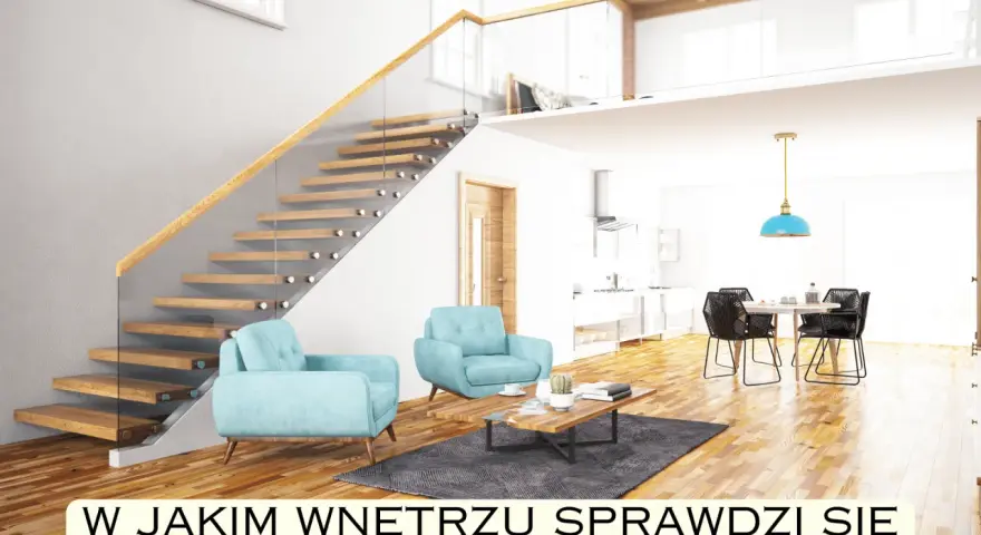 Nowoczesne wnętrze z antresolą, schodami i meblami. Dowiedz się, ile kosztuje antresola i jak ją wkomponować.